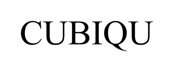 Trademark Logo CUBIQU