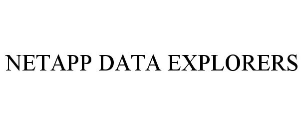 Trademark Logo NETAPP DATA EXPLORERS