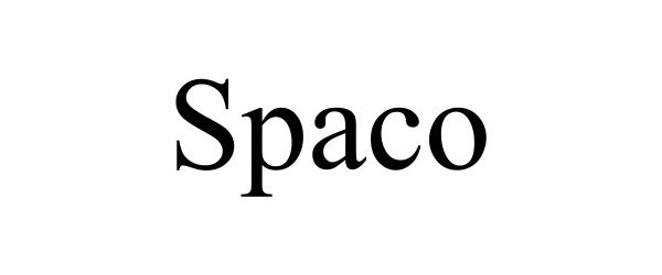 Trademark Logo SPACO