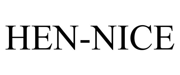 Trademark Logo HEN-NICE