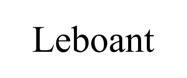 Trademark Logo LEBOANT