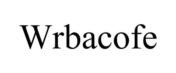 Trademark Logo WRBACOFE