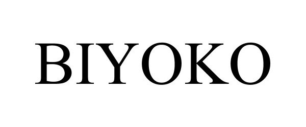 Trademark Logo BIYOKO
