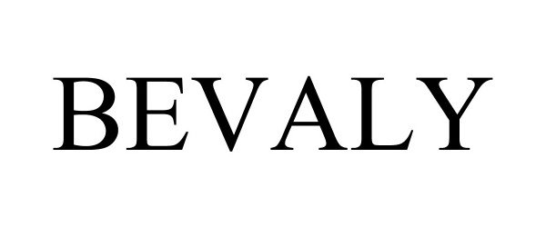 Trademark Logo BEVALY