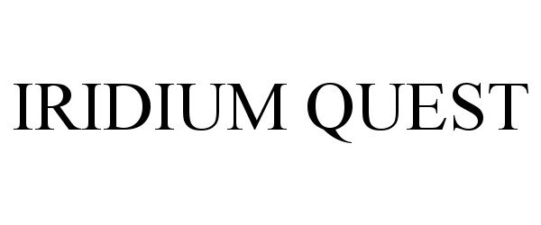 Trademark Logo IRIDIUM QUEST