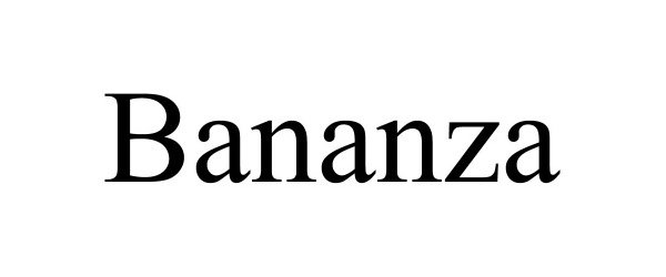 Trademark Logo BANANZA