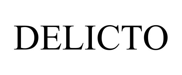Trademark Logo DELICTO