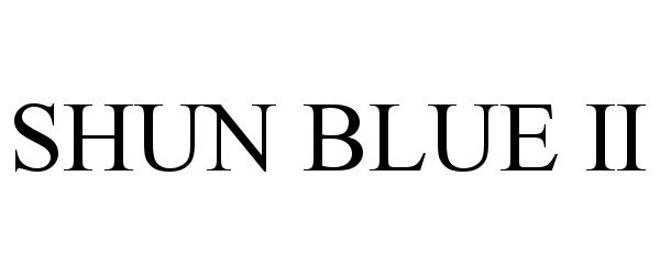 Trademark Logo SHUN BLUE II