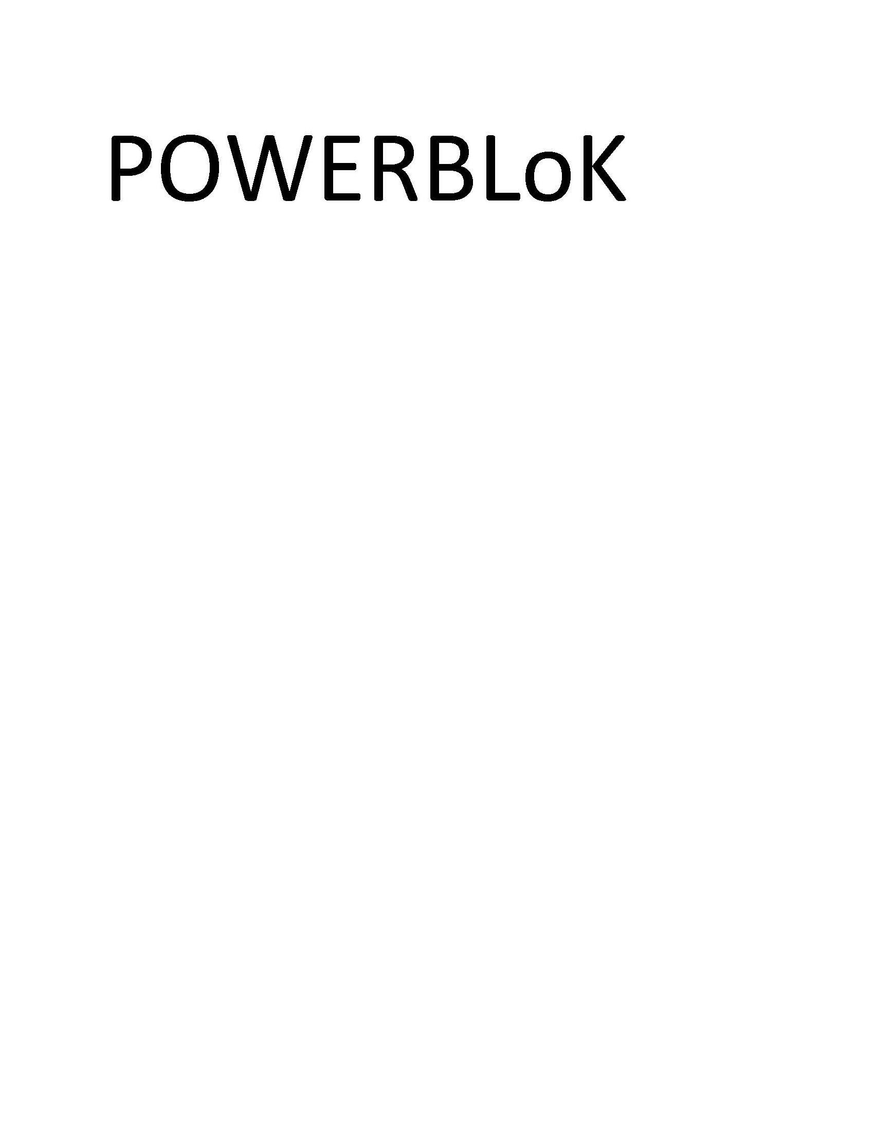 Trademark Logo POWERBLOK