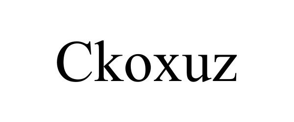 Trademark Logo CKOXUZ