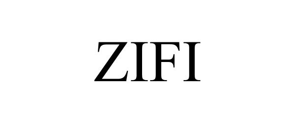 Trademark Logo ZIFI