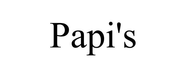 Trademark Logo PAPI'S