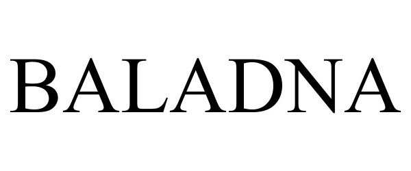 Trademark Logo BALADNA