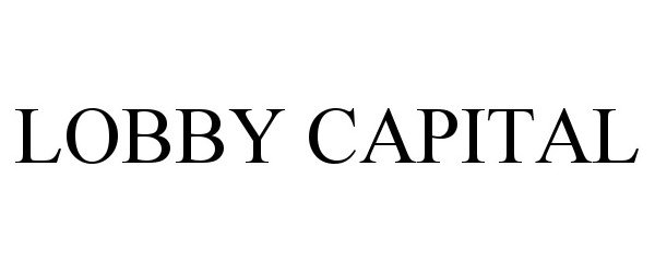 Trademark Logo LOBBY CAPITAL