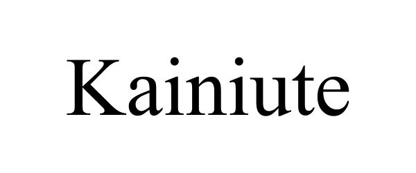 Trademark Logo KAINIUTE