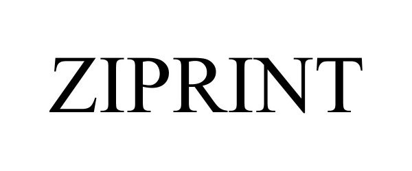 Trademark Logo ZIPRINT