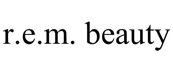 Trademark Logo R.E.M. BEAUTY