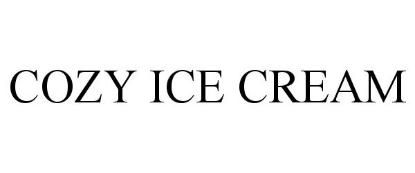  COZY ICE CREAM