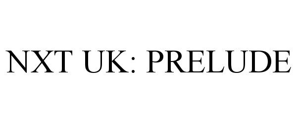  NXT UK: PRELUDE