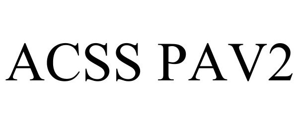 Trademark Logo ACSS PAV2