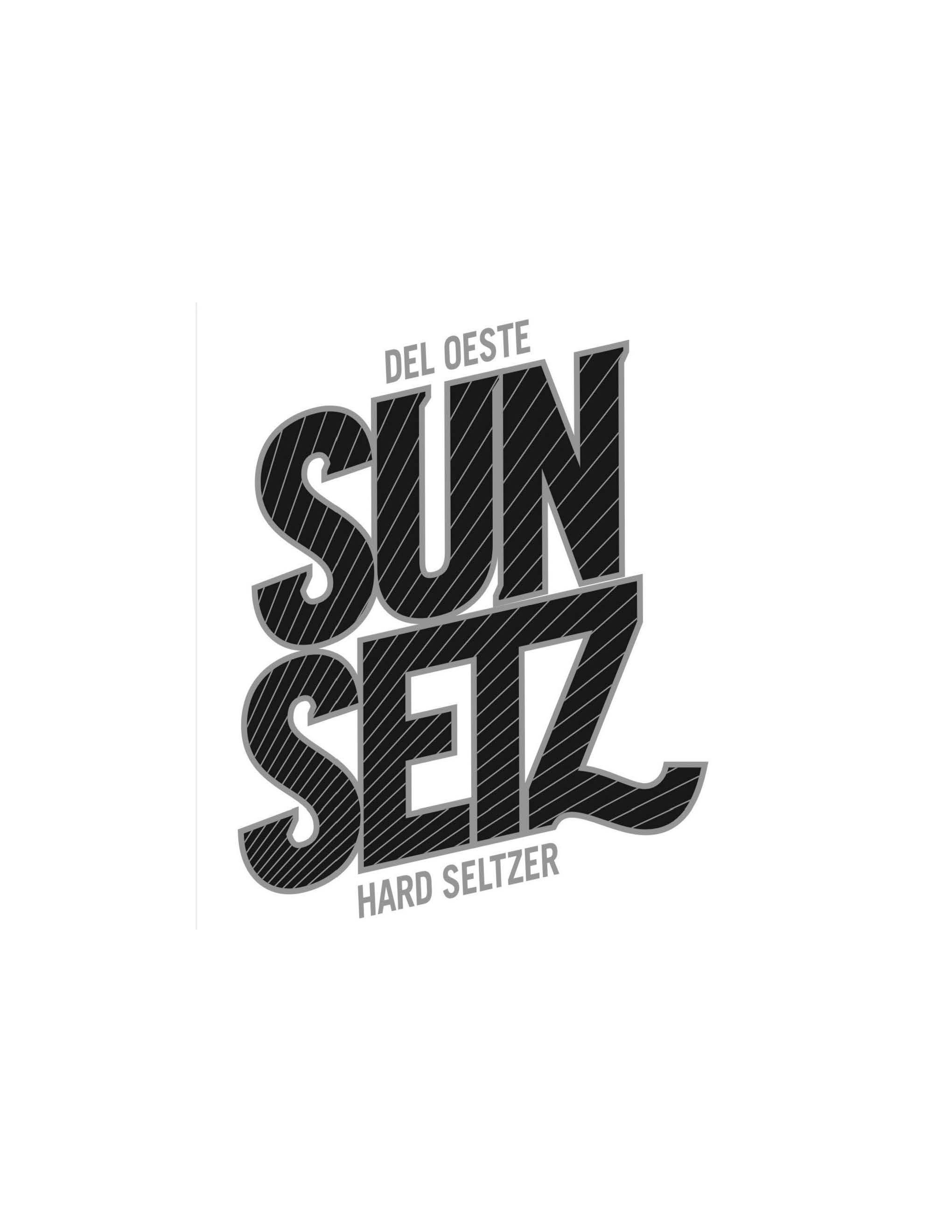 Trademark Logo DEL OESTE SUNSETZ HARD SELTZER