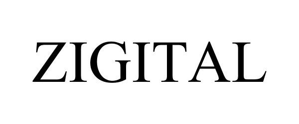 Trademark Logo ZIGITAL