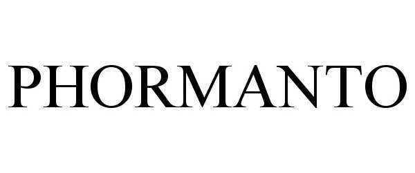 Trademark Logo PHORMANTO