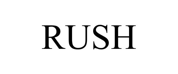 Trademark Logo RUSH