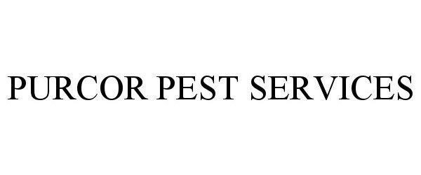 Trademark Logo PURCOR PEST SERVICES