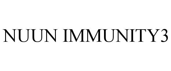 Trademark Logo NUUN IMMUNITY3
