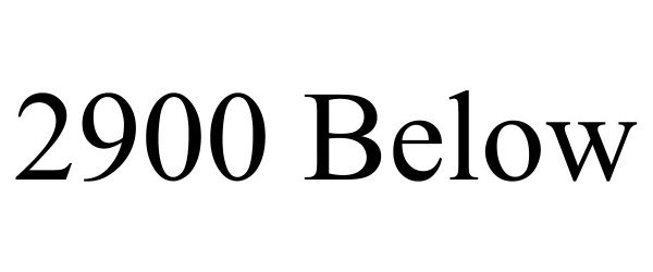  2900 BELOW