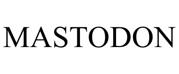 Trademark Logo MASTODON