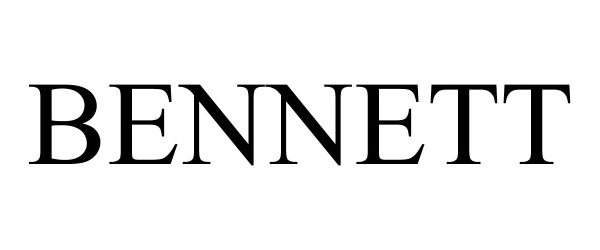 Trademark Logo BENNETT