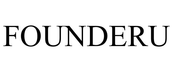 Trademark Logo FOUNDERU