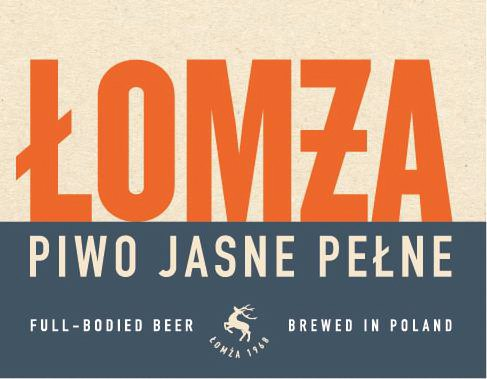  LOMZA PIWO JASNE PELNE FULL-BODIED BEER LOMZA 1968 BREWED IN POLAND