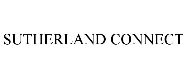 Trademark Logo SUTHERLAND CONNECT