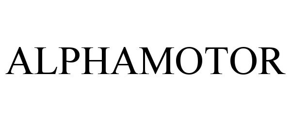 Trademark Logo ALPHAMOTOR