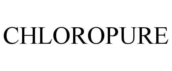 Trademark Logo CHLOROPURE