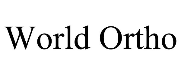 Trademark Logo WORLD ORTHO