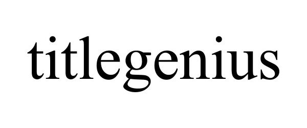 Trademark Logo TITLEGENIUS