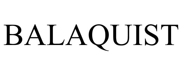 Trademark Logo BALAQUIST