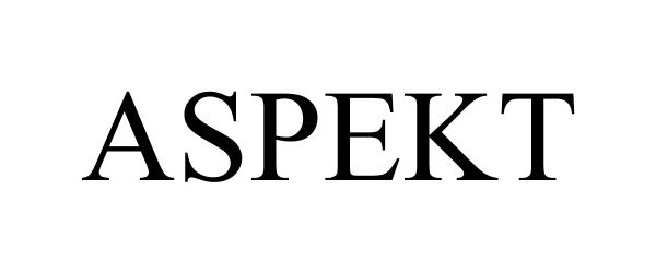Trademark Logo ASPEKT
