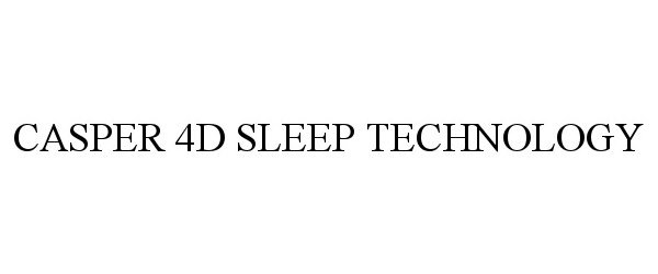  CASPER 4D SLEEP TECHNOLOGY