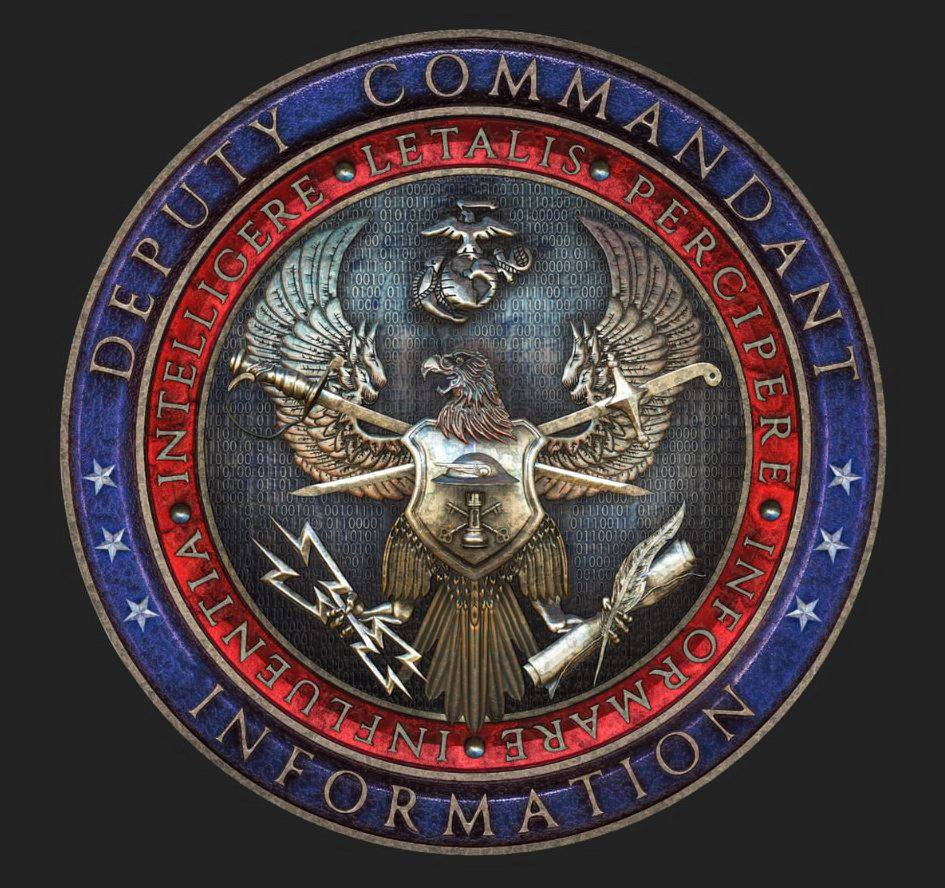 Trademark Logo DEPUTY COMMANDANT INFORMATION INTELLIGERE LETALIS PERCIPERE INFORMARE INFLUENTIA