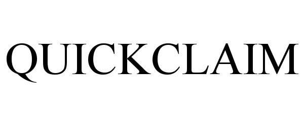 Trademark Logo QUICKCLAIM