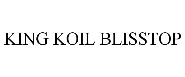  KING KOIL BLISSTOP