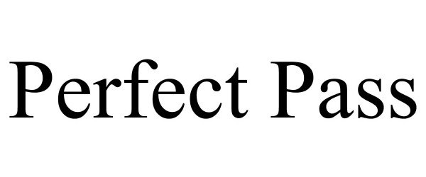 Trademark Logo PERFECT PASS