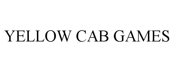 Trademark Logo YELLOW CAB GAMES