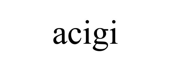 Trademark Logo ACIGI