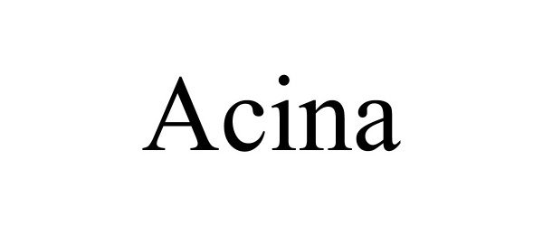 Trademark Logo ACINA